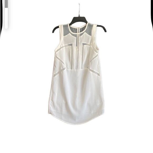 Urban Outfitters Silence & Noise  Bailey Sheer Cutout White Mini Dress. Size XS. - Picture 4 of 12